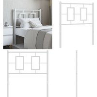Kopfteil Metall Weiß 80 cm - Bettenkopfteil - Metallbett - Weißer Kopfteil - Kopfteil 80 Cm - Schlafzimmereinrichtung - Home & Living Kopfteil Metall Weiß 80 cm - Bettenkopfteil - Metallbett - Weißer Kopfteil - Kopfteil 80 Cm - Schlafzimmereinrichtung - Home & Living von VIDAXL