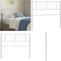 Vidaxl - Kopfteil Metall Weiß 90 cm - Bettenkopfteil - Metallbett - Weißer Kopfteil - Kopfteil 90 Cm - Schlafzimmereinrichtung - Home & Living Vidaxl - Kopfteil Metall Weiß 90 cm - Bettenkopfteil - Metallbett - Weißer Kopfteil - Kopfteil 90 Cm - Schlafzimmereinrichtung - Home & Living von VIDAXL