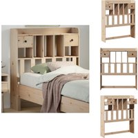 Kopfteil mit Stauraum 100 cm Massivholz Kiefer - Kopfteil - Kopfteile - Bettkopfteil - Bettkopfteile von VIDAXL