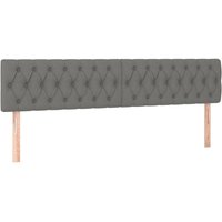 Jinlefu - Kopfteile 2 Stk. Dunkelgrau 100x7x78/88 cm Stoff vidaXL Jinlefu - Kopfteile 2 Stk. Dunkelgrau 100x7x78/88 cm Stoff vidaXL von JINLEFU