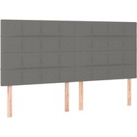Kopfteile 4 Stk. Dunkelgrau 90x5x78/88 cm Stoff vidaXL Kopfteile 4 Stk. Dunkelgrau 90x5x78/88 cm Stoff vidaXL von JINLEFU