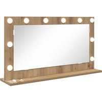 Vidaxl - Kosmetikspiegel Artisan Eiche Spanplatte 80 x 45 x 18 cm Spiegel von VIDAXL