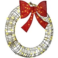 Kranz mit 80 LEDs Warmweiß 90 cm Rattan vidaXL Kranz mit 80 LEDs Warmweiß 90 cm Rattan vidaXL von VIDAXL