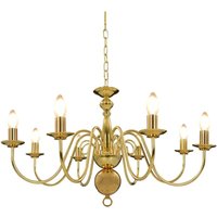 Vidaxl - Kronleuchter Golden für 8 x E14 Glühbirnen von VIDAXL