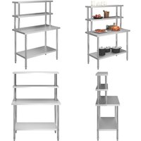 Küchen-Arbeitstisch mit Aufsatzboard 120×60×150 cm Edelstahl - Arbeitstisch - Arbeitstische - Home & Living von VIDAXL