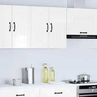 Küchen-Hängeschrank Kalmar Hochglanz-Weiß Holzwerkstoff Vidaxl Küchen-Hängeschrank Kalmar Hochglanz-Weiß Holzwerkstoff Vidaxl von VIDAXL
