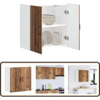 Küchen-Hängeschrank Lucca Altholz-Optik Holzwerkstoff - Vidaxl von VIDAXL