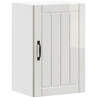 Küchen-Hängeschrank Lucca Hochglanz-Weiß Holzwerkstoff vidaXL von VIDAXL