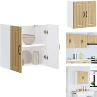 Küchen-Hängeschrank Lucca Sonoma-Eiche Holzwerkstoff - Küchen-Wandschrank - Küchen-Wandschränke - Wandschrank Küche - Küchenschrank Küchen-Hängeschrank Lucca Sonoma-Eiche Holzwerkstoff - Küchen-Wandschrank - Küchen-Wandschränke - Wandschrank Küche - Küchenschrank von VIDAXL
