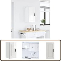Küchen-Hängeschrank Porto Hochglanz-Weiß Holzwerkstoff - Vidaxl Küchen-Hängeschrank Porto Hochglanz-Weiß Holzwerkstoff - Vidaxl von VIDAXL