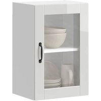 Vidaxl - Küchen-Hängeschrank mit Glastür Porto Hochglanz-Weiß von VIDAXL