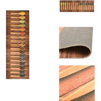 Küchenbodenmatte Waschbar Löffel 60x180 cm - Teppich - Bodenmatte - Küchentuch - Wohnraumteppich - Flurreinwand Küchenbodenmatte Waschbar Löffel 60x180 cm - Teppich - Bodenmatte - Küchentuch - Wohnraumteppich - Flurreinwand von VIDAXL