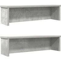 Vidaxl - Küchenregale Stapelbar 2 Stk. Betongrau 50x15x16 cm Vidaxl - Küchenregale Stapelbar 2 Stk. Betongrau 50x15x16 cm von VIDAXL
