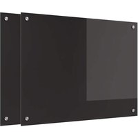 Küchenrückwand Schwarz 80 x 60 x 0.8 cm Gehärtetes Glas vidaXL von VIDAXL