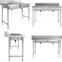 Küchenspüle Doppelbecken Edelstahl - Küchenspüle - Küchenspülen - Home & Living - Silber Küchenspüle Doppelbecken Edelstahl - Küchenspüle - Küchenspülen - Home & Living - Silber von VIDAXL