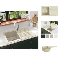Vidaxl - Küchenspülen & Spülbecken - Living Granitspüle Einzelbecken Beige - Beige von VIDAXL