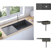 Küchenspülen & Spülbecken - Living Handgemachte Einbauspüle Schwarz Edelstahl - Schwarz Küchenspülen & Spülbecken - Living Handgemachte Einbauspüle Schwarz Edelstahl - Schwarz von VIDAXL