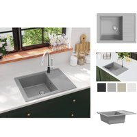 Küchenspülen & Spülbecken - Living Küchenspüle mit Überlauf Oval Grau Granit Küchenspülen & Spülbecken - Living Küchenspüle mit Überlauf Oval Grau Granit von VIDAXL