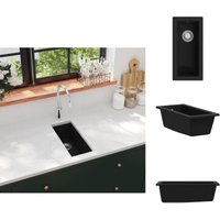 Küchenspülen & Spülbecken - Living Küchenspüle mit Überlauf Schwarz Granit Küchenspülen & Spülbecken - Living Küchenspüle mit Überlauf Schwarz Granit von VIDAXL