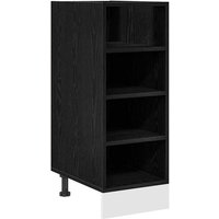 Küchenunterschrank mit Regal Riga Schwarz Eichen-Optik vidaXL von VIDAXL