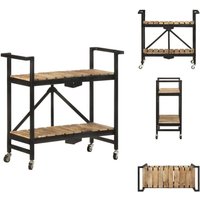 Küchenwagen 87x36x81 cm Mango Massivholz - Küchenwagen - Küchenwägen - Servierwagen - Servierwägen Küchenwagen 87x36x81 cm Mango Massivholz - Küchenwagen - Küchenwägen - Servierwagen - Servierwägen von VIDAXL