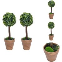Künstliche Buchsbäume 2 Stk. mit Topf Kugelform Grün 56 cm - Künstliche Pflanzen - Buchsbaum - Indoor Pflanzen - Outdoor Pflanzen - Deko Pflanzen Künstliche Buchsbäume 2 Stk. mit Topf Kugelform Grün 56 cm - Künstliche Pflanzen - Buchsbaum - Indoor Pflanzen - Outdoor Pflanzen - Deko Pflanzen von VIDAXL