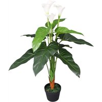 Bonnevie - Künstliche Calla-Lilie mit Topf 85 cm Weiß vidaXL191474 von BONNEVIE