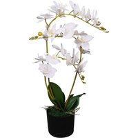 Bonnevie - Künstliche Orchidee mit Topf 65 cm Weiß vidaXL950400 von BONNEVIE