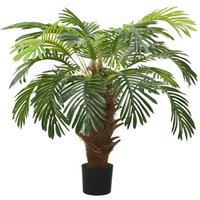 Bonnevie - Künstliche Palme Cycas mit Topf 90 cm Grün vidaXL606643 von BONNEVIE