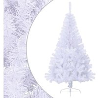 Künstlicher Halb-Weihnachtsbaum mit Ständer Weiß 120 cm PVC vidaXL von VIDAXL