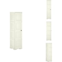 Kunststoffschrank 40x43x164 cm Holzdesign Vanilleeis - Aufbewahrungsschrank - Kunststoffschrank - Garderobenfach - Kommoden - Regal von VIDAXL