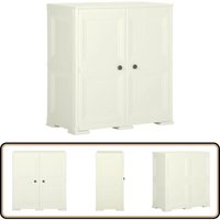 Kunststoffschrank 79x43x85,5 cm Holzdesign Vanilleeis - Aufbewahrungsbox - Lagerschrank - Garderobe - Wohnzimmermöbel - Schlafzimmermöbel von VIDAXL