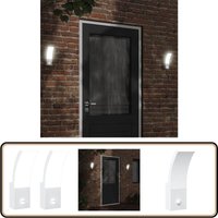 LED-Außenwandleuchten mit Sensor 2 Stk. Weiß Aludruckguss - LED-Lampe - Außenleuchte - Wandleuchte - Bewegungsmelder - Sensoreinrichtung LED-Außenwandleuchten mit Sensor 2 Stk. Weiß Aludruckguss - LED-Lampe - Außenleuchte - Wandleuchte - Bewegungsmelder - Sensoreinrichtung von VIDAXL