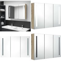 Vidaxl - LED-Bad-Spiegelschrank 89x14x62 cm Eichen-Optik - LED-Spiegelschrank - Badezimmermöbel - Spiegelschrank - Badspiegel - Kosmetikspiegel Vidaxl - LED-Bad-Spiegelschrank 89x14x62 cm Eichen-Optik - LED-Spiegelschrank - Badezimmermöbel - Spiegelschrank - Badspiegel - Kosmetikspiegel von VIDAXL