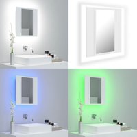 Vidaxl - LED-Bad-Spiegelschrank Weiß 40x12x45 cm Acryl - LED-Spiegelschrank - Badezimmerspiegel - Acrylspiegel - Weißes Möbelstück Vidaxl - LED-Bad-Spiegelschrank Weiß 40x12x45 cm Acryl - LED-Spiegelschrank - Badezimmerspiegel - Acrylspiegel - Weißes Möbelstück von VIDAXL
