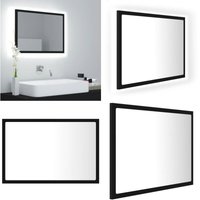 LED-Badspiegel Schwarz 60x8,5x37 cm Acryl - LED-Badspiegel - Wandspiegel - Badezimmerspiegel - Spiegelschrank - Schwarzer Spiegel - Home & Living LED-Badspiegel Schwarz 60x8,5x37 cm Acryl - LED-Badspiegel - Wandspiegel - Badezimmerspiegel - Spiegelschrank - Schwarzer Spiegel - Home & Living von VIDAXL