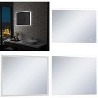 Vidaxl - LED-Badspiegel mit Berührungssensor 80x60 cm - LED-Spiegel - Badezimmer Spiegel - Badspiegel - Spiegelschrank - Beleuchteter Spiegel - Home von VIDAXL