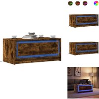 LED-Couchtisch Räuchereiche Holzwerkstoff - Couchtisch - Couchtische - Beistelltisch - Sofatisch LED-Couchtisch Räuchereiche Holzwerkstoff - Couchtisch - Couchtische - Beistelltisch - Sofatisch von VIDAXL