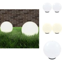 LED-Gartenleuchten 2 Stk. Kugelförmig 40 cm pmma - led Gartenleuchte - Outdoor Beleuchtung - Gartendeko - Gartenlicht - Kunststoff Gartenleuchte von VIDAXL