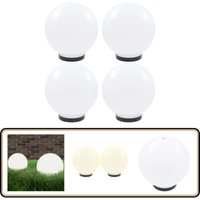 Vidaxl - LED-Gartenleuchten 4 Stk. Kugelförmig 25 cm pmma - led Gartenleuchte - Outdoor Beleuchtung - Gartendeko - Kunststoff Gartenlicht von VIDAXL