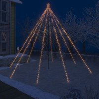 LED-Lichterkette Weihnachtsbaum Indoor Outdoor 800 LEDs 5 m vidaXL46520 von BONNEVIE