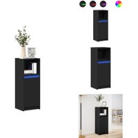 LED-Sideboard Schwarz 38x34x100 cm Holzwerkstoff - Sideboard - Sideboards - Kommode - Anrichte LED-Sideboard Schwarz 38x34x100 cm Holzwerkstoff - Sideboard - Sideboards - Kommode - Anrichte von VIDAXL