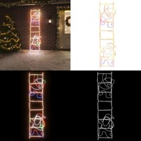LED-Silhouette Weihnachtsmann auf Leiter 552 LEDs 50x200 cm - Weihnachtliche Beleuchtung - Weihnachtsdeko - Lichterkette - LED-Dekoration LED-Silhouette Weihnachtsmann auf Leiter 552 LEDs 50x200 cm - Weihnachtliche Beleuchtung - Weihnachtsdeko - Lichterkette - LED-Dekoration von VIDAXL