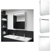 Vidaxl - LED-Spiegelschrank 60x11x80 cm - LED-Spiegelschrank - Badezimmerspiegel - Kosmetikspiegel - Wandspiegel - Spiegelschrank Weiß von VIDAXL