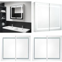 Vidaxl - LED-Spiegelschrank 80x12,2x68 cm - LED-Spiegelschrank - Badezimmerspiegel - Kosmetikspiegel - Aufbewahrungsschrank - Badespiegel - Home & Vidaxl - LED-Spiegelschrank 80x12,2x68 cm - LED-Spiegelschrank - Badezimmerspiegel - Kosmetikspiegel - Aufbewahrungsschrank - Badespiegel - Home & von VIDAXL