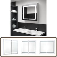 Vidaxl - LED-Spiegelschrank 80x12,2x68 cm - LED-Spiegelschrank - Badezimmerspiegel - Kosmetikspiegel - Aufbewahrungsschrank - Badespiegel von VIDAXL
