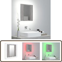 LED-Spiegelschrank Grau Sonoma 40x12x45 cm Holzwerkstoff - LED-Spiegelschrank - Badezimmermöbel - Holzwerkstoff - Acryl - Grau Sonoma LED-Spiegelschrank Grau Sonoma 40x12x45 cm Holzwerkstoff - LED-Spiegelschrank - Badezimmermöbel - Holzwerkstoff - Acryl - Grau Sonoma von VIDAXL