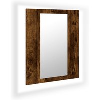 Bonnevie - LED-Spiegelschrank,Bad Spiegelschrank Räuchereiche 40x12x45 cm Holzwerkstoff vidaXL von BONNEVIE