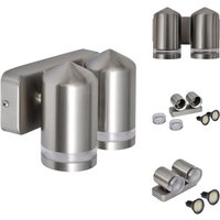 LED-Wandleuchte Edelstahl Nach Unten Strahlend Kegelform - Outdoor-Beleuchtung - Gartenbeleuchtung - Wandleuchte - Edelstahl - LED-Lampe von VIDAXL