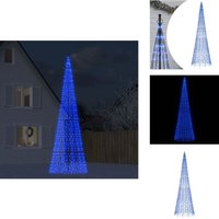 LED-Weihnachtsbaum für Fahnenmast 1534 LEDs Blau 500 cm - led Beleuchtung - Weihnachtsdeko - Weihnachtsbaum - Fahnenmast - Außendeko LED-Weihnachtsbaum für Fahnenmast 1534 LEDs Blau 500 cm - led Beleuchtung - Weihnachtsdeko - Weihnachtsbaum - Fahnenmast - Außendeko von VIDAXL